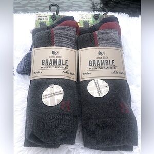 Bramble Men’s Socks 2 Packages of 2- Four Pairs